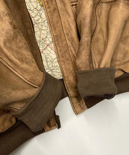 wilsons leather（ウィルソンズレザー）wilsons leather (ウィルソンズレザー) レザーブルゾン ブラウン サイズ:XXLの古着・服飾アイテム