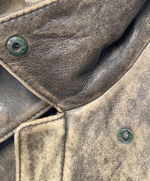 wilsons leather（ウィルソンズレザー）wilsons leather (ウィルソンズレザー) レザーブルゾン ブラウン サイズ:XXLの古着・服飾アイテム