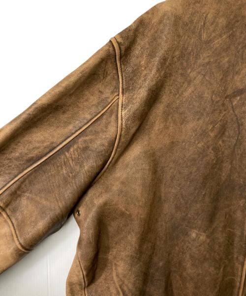 wilsons leather（ウィルソンズレザー）wilsons leather (ウィルソンズレザー) レザーブルゾン ブラウン サイズ:XXLの古着・服飾アイテム