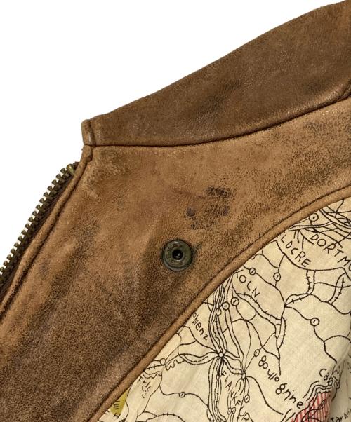wilsons leather（ウィルソンズレザー）wilsons leather (ウィルソンズレザー) レザーブルゾン ブラウン サイズ:XXLの古着・服飾アイテム