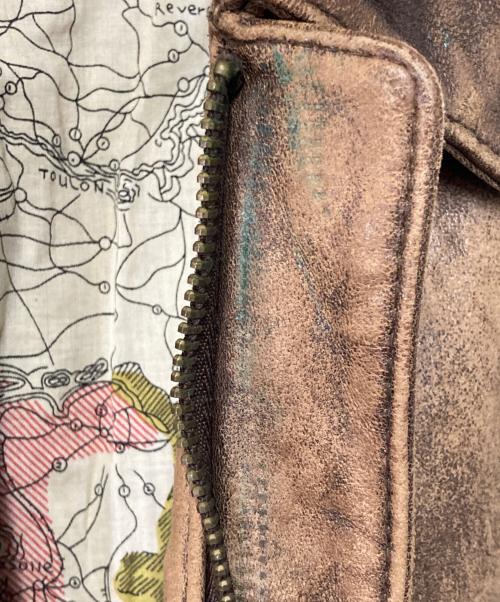 wilsons leather（ウィルソンズレザー）wilsons leather (ウィルソンズレザー) レザーブルゾン ブラウン サイズ:XXLの古着・服飾アイテム