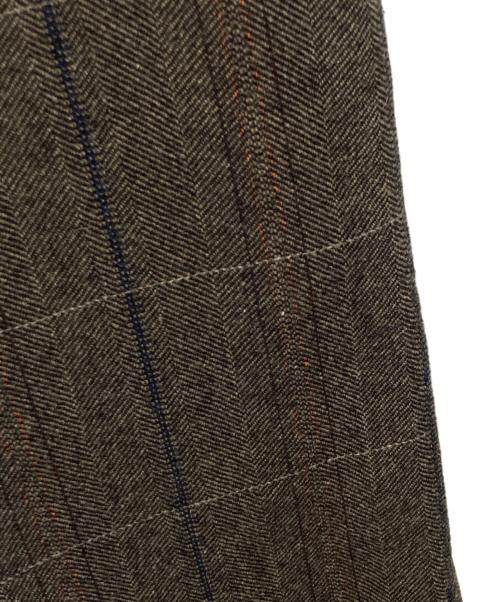 MACPHEE（マカフィー）MACPHEE (マカフィー) ビンテージツイード ジャンパースカート ブラウン サイズ:36の古着・服飾アイテム