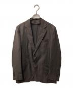 TOMORROW LAND PILGRIMトゥモローランド ピルグリム）の古着「ウールシルク 2ボタンテーラードジャケット」｜ブラウン