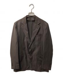 TOMORROW LAND PILGRIM（トゥモローランド ピルグリム）の古着「ウールシルク 2ボタンテーラードジャケット」｜ブラウン