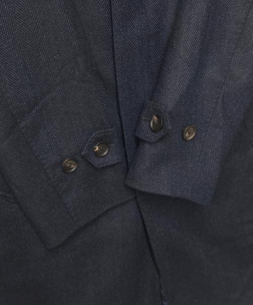 UNIVERSAL LANGUAGE（ユニバーサルランゲージ）UNIVERSAL LANGUAGE (ユニバーサルランゲージ) カシミヤ混コート ネイビー サイズ:Lの古着・服飾アイテム