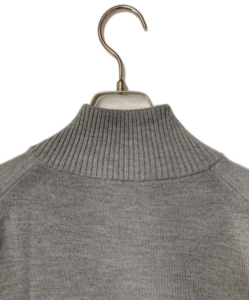 ATON（エイトン）ATON (エイトン) WOOL WASHI ドライバーズニット グレー サイズ:02の古着・服飾アイテム