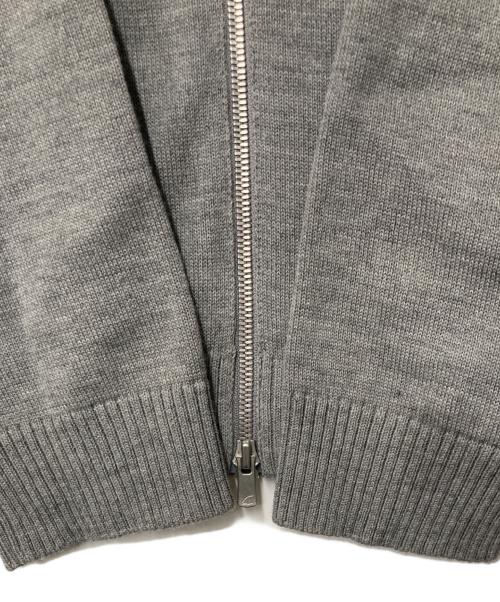 ATON（エイトン）ATON (エイトン) WOOL WASHI ドライバーズニット グレー サイズ:02の古着・服飾アイテム