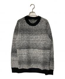 JOSEPH HOMME（ジョゼフ オム）の古着「ヘアリーグラデーション クルーネックニット」｜グレー