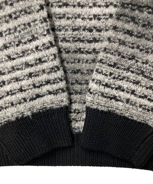 JOSEPH HOMME（ジョゼフ オム）JOSEPH HOMME (ジョゼフ オム) ヘアリーグラデーション クルーネックニット グレー サイズ:46の古着・服飾アイテム