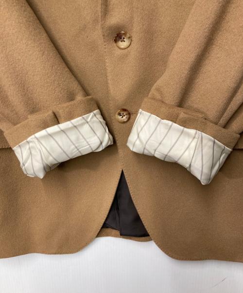 五大陸（ゴタイリク）五大陸 (ゴタイリク) カシミヤ テーラードジャケット ブラウン サイズ:36Lの古着・服飾アイテム