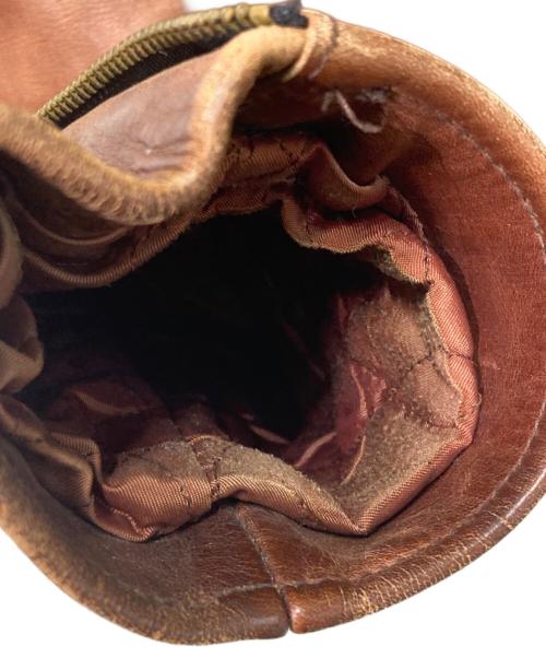 BLUE CROSS（ブルークロス）BLUE CROSS (ブルークロス) カウレザージャケット ブラウン サイズ:36の古着・服飾アイテム