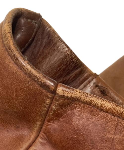 BLUE CROSS（ブルークロス）BLUE CROSS (ブルークロス) カウレザージャケット ブラウン サイズ:36の古着・服飾アイテム