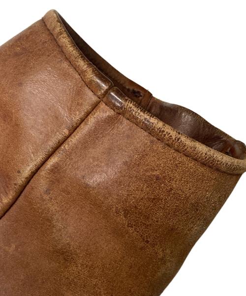 BLUE CROSS（ブルークロス）BLUE CROSS (ブルークロス) カウレザージャケット ブラウン サイズ:36の古着・服飾アイテム