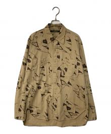 The DUFFER N NEPHEWS（ザ・ダファー・アンド・ネフューズ）の古着「総柄シャツ」｜ベージュ