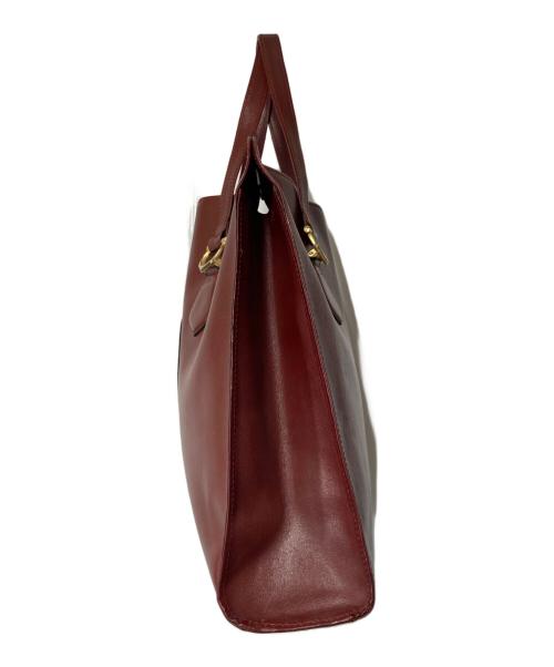 Cartier（カルティエ）Cartier (カルティエ) マストライン トートバッグ ボルドーの古着・服飾アイテム