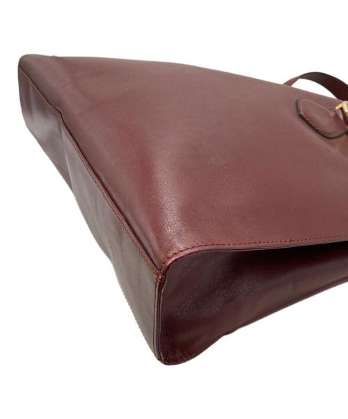 Cartier（カルティエ）Cartier (カルティエ) マストライン トートバッグ ボルドーの古着・服飾アイテム