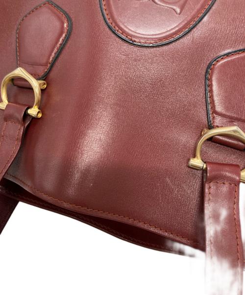 Cartier（カルティエ）Cartier (カルティエ) マストライン トートバッグ ボルドーの古着・服飾アイテム