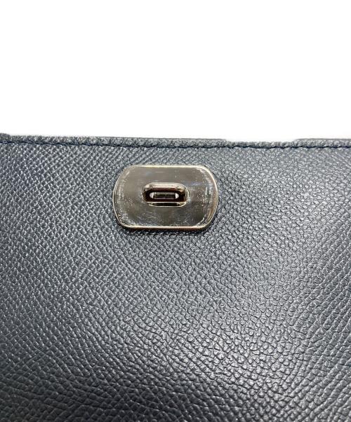 TOD'S（トッズ）TOD'S (トッズ) monocle (モノクル) BUSTA A4 MONOCLE レザークラッチバッグ ブラックの古着・服飾アイテム