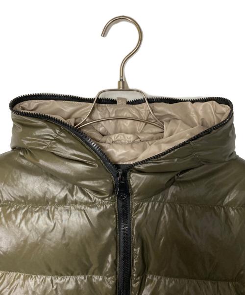 DUVETICA（デュベティカ）DUVETICA (デュベティカ) THIA フーデッドダウンジャケット オリーブ×ベージュ サイズ:40の古着・服飾アイテム