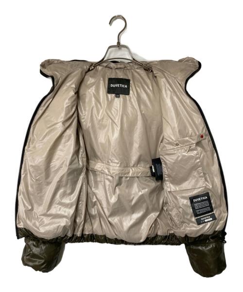 DUVETICA（デュベティカ）DUVETICA (デュベティカ) THIA フーデッドダウンジャケット オリーブ×ベージュ サイズ:40の古着・服飾アイテム