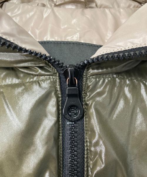 DUVETICA（デュベティカ）DUVETICA (デュベティカ) THIA フーデッドダウンジャケット オリーブ×ベージュ サイズ:40の古着・服飾アイテム