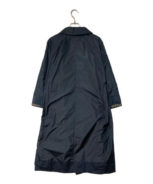 'S Max Mara（エスマックスマーラ）'S Max Mara (エスマックスマーラ) 袖ビジューベルテッドコート ネイビー サイズ:40の古着・服飾アイテム