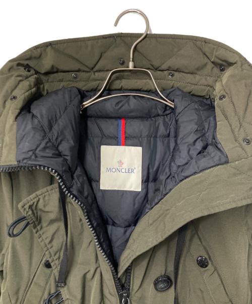 MONCLER（モンクレール）MONCLER (モンクレール) ARRIOUS フーデッドダウンコート カーキ サイズ:1の古着・服飾アイテム