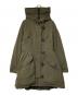MONCLER（モンクレール）の古着「ARRIOUS フーデッドダウンコート」｜カーキ