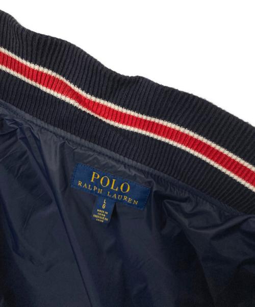 POLO RALPH LAUREN（ポロ・ラルフローレン）POLO RALPH LAUREN (ポロ・ラルフローレン) スタジャン ネイビー サイズ:Lの古着・服飾アイテム