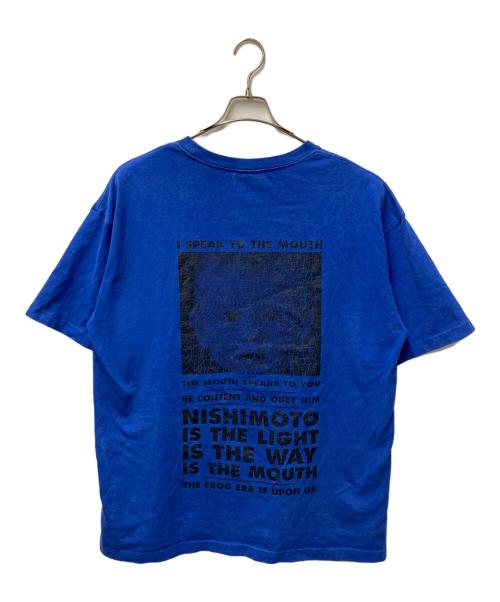 NISHIMOTO IS THE MOUTH（ニシモトイズザマウス）NISHIMOTO IS THE MOUTH (ニシモトイズザマウス) プリントTシャツ ブルー サイズ:XLの古着・服飾アイテム
