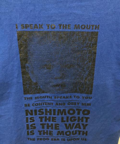 NISHIMOTO IS THE MOUTH（ニシモトイズザマウス）NISHIMOTO IS THE MOUTH (ニシモトイズザマウス) プリントTシャツ ブルー サイズ:XLの古着・服飾アイテム
