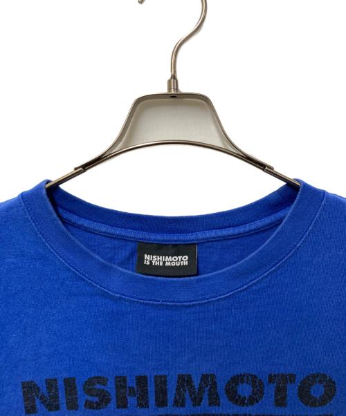 NISHIMOTO IS THE MOUTH（ニシモトイズザマウス）NISHIMOTO IS THE MOUTH (ニシモトイズザマウス) プリントTシャツ ブルー サイズ:XLの古着・服飾アイテム