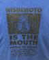 中古・古着 NISHIMOTO IS THE MOUTH (ニシモトイズザマウス) プリントTシャツ ブルー サイズ:XL：4000円