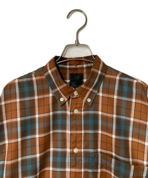 DAIWA PIER39（ダイワ ピア39）DAIWA PIER39 (ダイワ ピア39) TECH BUTTON DOWN SHIRTS L/S TARTAN ブラウン×ブルー サイズ:Ｍの古着・服飾アイテム