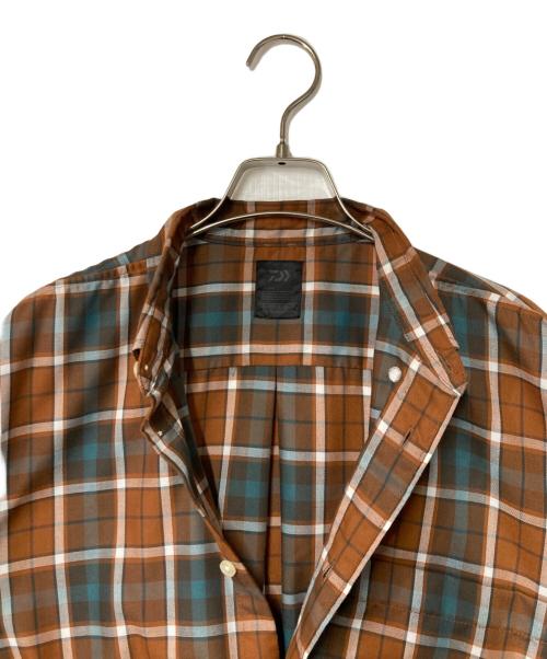 DAIWA PIER39（ダイワ ピア39）DAIWA PIER39 (ダイワ ピア39) TECH BUTTON DOWN SHIRTS L/S TARTAN ブラウン×ブルー サイズ:Ｍの古着・服飾アイテム