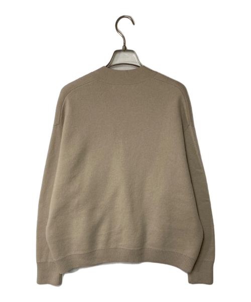 ebure（エブール）EBURE (エブール) フトスムースニットVネックカーディガン ベージュ サイズ:Freeの古着・服飾アイテム