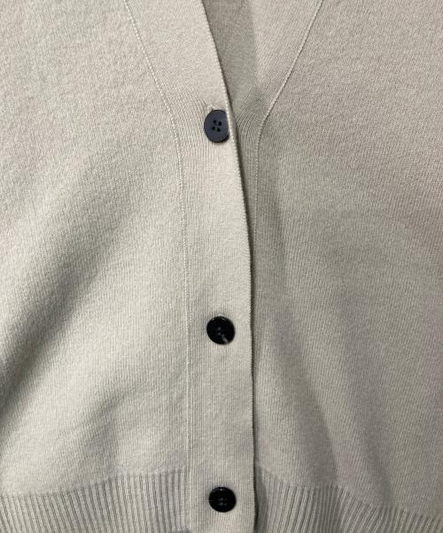 ebure（エブール）EBURE (エブール) フトスムースニットVネックカーディガン ベージュ サイズ:Freeの古着・服飾アイテム