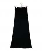 Curensologyカレンソロジー）の古着「コットンリブタイトスカート」｜ブラック