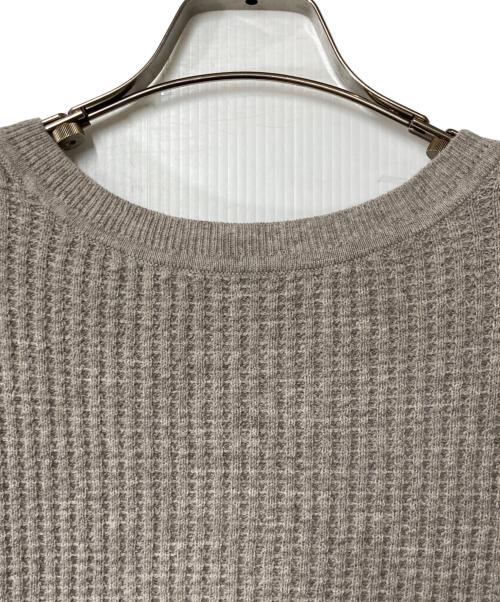 L'appartement（アパルトモン）L'Appartement (アパルトモン) THERMAL KNIT ベージュ サイズ:FREEの古着・服飾アイテム
