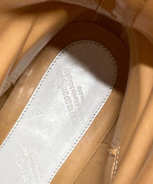 Maison Martin Margiela 22（メゾンマルタンマルジェラ）Maison Martin Margiela 22 (メゾンマルタンマルジェラ) スクエアトゥ レザーロングブーツ ブラウン サイズ:36の古着・服飾アイテム