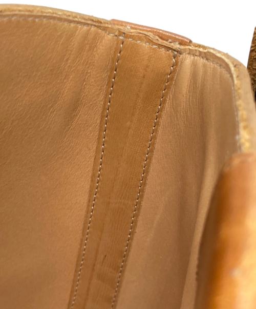 Maison Martin Margiela 22（メゾンマルタンマルジェラ）Maison Martin Margiela 22 (メゾンマルタンマルジェラ) スクエアトゥ レザーロングブーツ ブラウン サイズ:36の古着・服飾アイテム