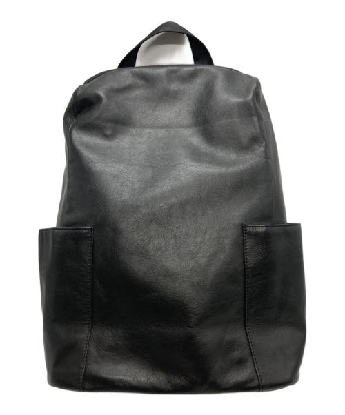 ear PAPILLONNER（イアパピヨネ）ear PAPILLONNER (イアパピヨネ) レザーバックパック ブラックの古着・服飾アイテム