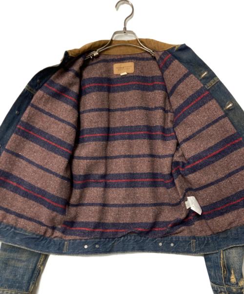 Denim & Supply Ralph Lauren（デニム＆サプライ ラルフローレン）DENIM & SUPPLY RALPH LAUREN (デニム＆サプライ ラルフローレン) ブランケット ダメージデニムジャケット インディゴ サイズ:XSの古着・服飾アイテム