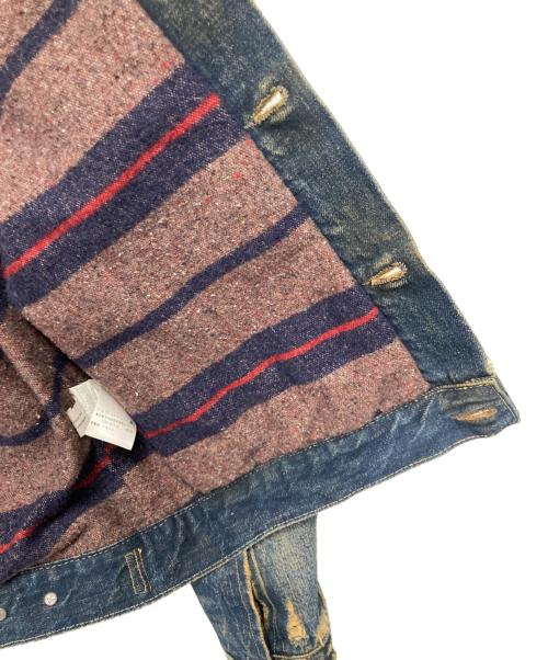 Denim & Supply Ralph Lauren（デニム＆サプライ ラルフローレン）DENIM & SUPPLY RALPH LAUREN (デニム＆サプライ ラルフローレン) ブランケット ダメージデニムジャケット インディゴ サイズ:XSの古着・服飾アイテム