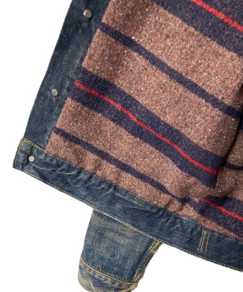 Denim & Supply Ralph Lauren（デニム＆サプライ ラルフローレン）DENIM & SUPPLY RALPH LAUREN (デニム＆サプライ ラルフローレン) ブランケット ダメージデニムジャケット インディゴ サイズ:XSの古着・服飾アイテム