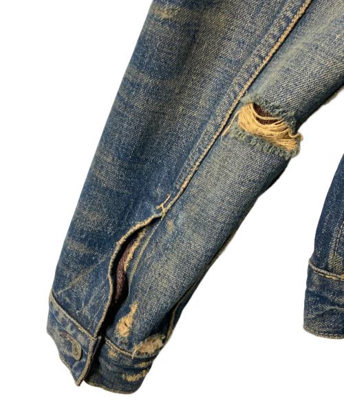 Denim & Supply Ralph Lauren（デニム＆サプライ ラルフローレン）DENIM & SUPPLY RALPH LAUREN (デニム＆サプライ ラルフローレン) ブランケット ダメージデニムジャケット インディゴ サイズ:XSの古着・服飾アイテム
