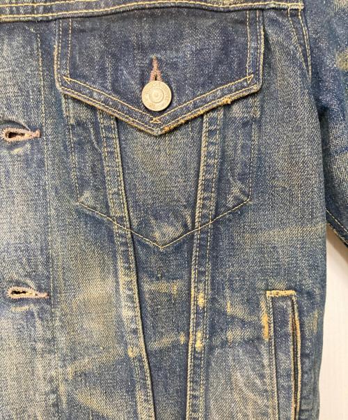 Denim & Supply Ralph Lauren（デニム＆サプライ ラルフローレン）DENIM & SUPPLY RALPH LAUREN (デニム＆サプライ ラルフローレン) ブランケット ダメージデニムジャケット インディゴ サイズ:XSの古着・服飾アイテム