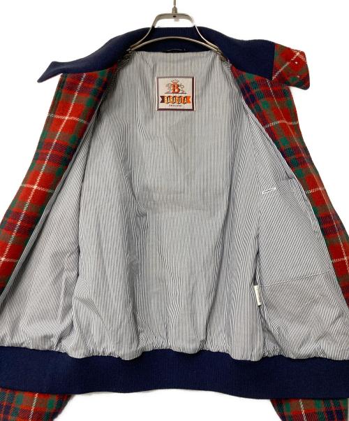 BARACUTA（バラクータ）BARACUTA (バラクータ) G9 チェックウールブルゾン レッド×ネイビー サイズ:36の古着・服飾アイテム