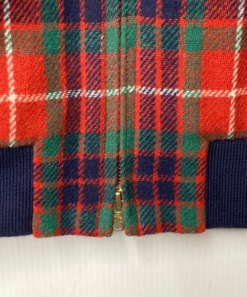 BARACUTA（バラクータ）BARACUTA (バラクータ) G9 チェックウールブルゾン レッド×ネイビー サイズ:36の古着・服飾アイテム
