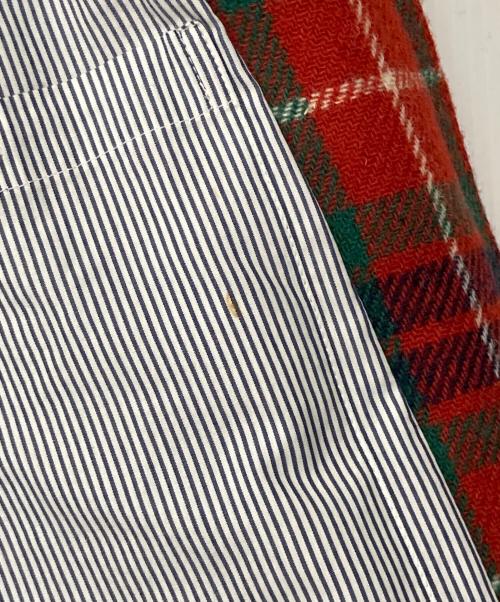 BARACUTA（バラクータ）BARACUTA (バラクータ) G9 チェックウールブルゾン レッド×ネイビー サイズ:36の古着・服飾アイテム